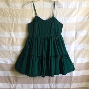 Urban outfitters green babydoll dress